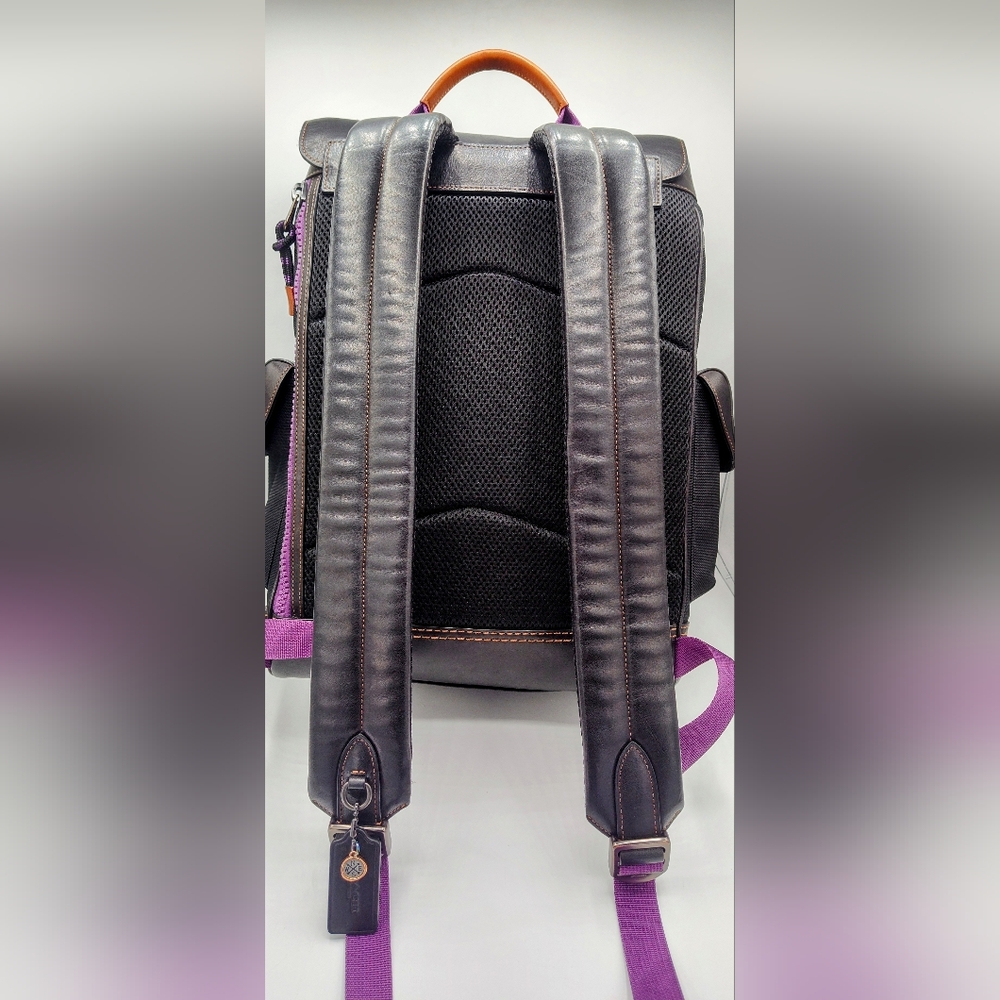 SOLD- Coach Rivington Backpack With Coach Patch-Black/Purple. EUC - Picture 6 of 10